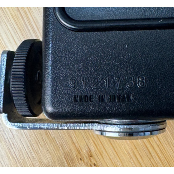 National Minitop Vintage Shoe Mount Flash Black Untested - Picture 9 of 12